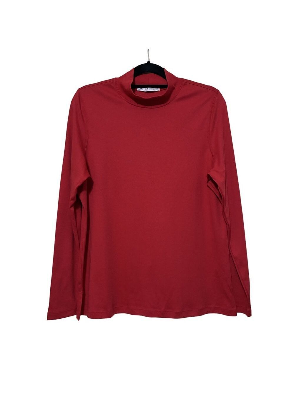 Peruvian Connection Pima Cotton Turtleneck Sweater Women’s L Red Exteme Stretch